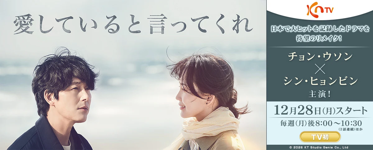 KNTV『愛していると言ってくれ』12月28日（月）スタート